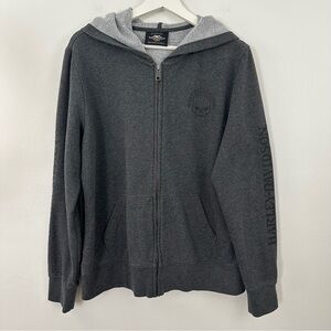 Harley Davidson Women’s Grey Skull Zip Up Jacket Size XL
